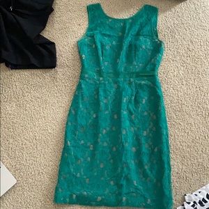 BCBG Green Lace Dress